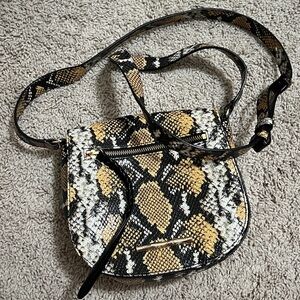 Elaine Turner Snake Print Crossbody Bag